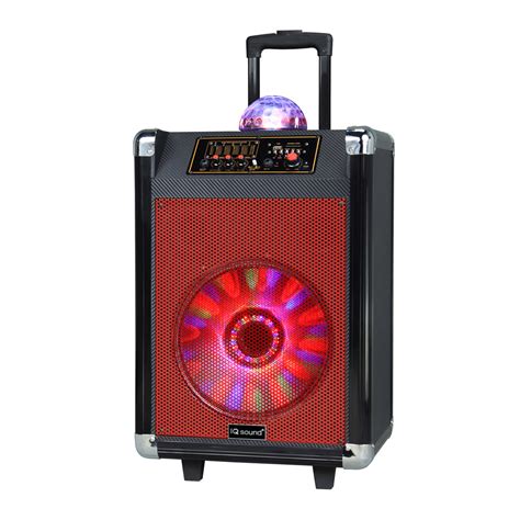 12” Portable Bluetooth® Speaker With Disco Ball Light Supersonic Inc