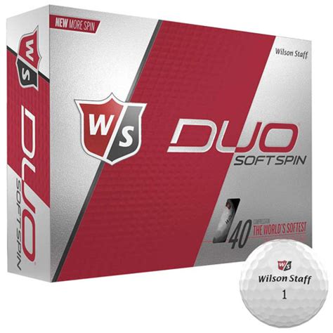 Wilson Staff Duo Soft Spin Personalized White Golf Balls | TGW.com