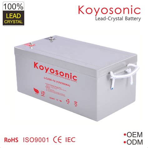 Koyosonic 12v 250ah Sealed Lead Crystal Battery Lc250 12 Lead Crystal