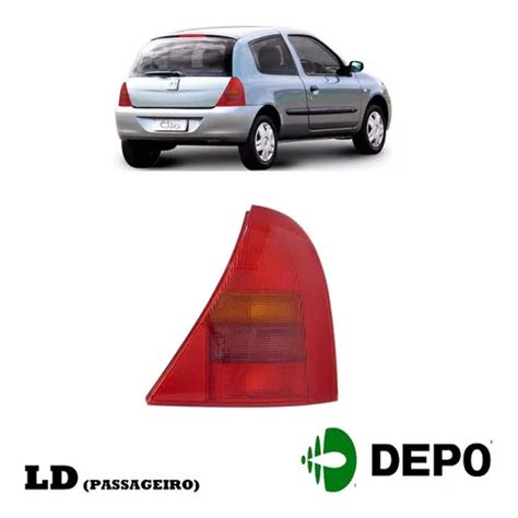 Lanterna Traseira Renault Clio 98 02 Hatch Vermelha Depo Ld