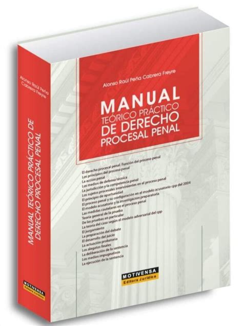 Manual Te Rico Pr Ctico De Derecho Procesal Penal