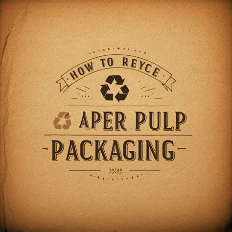 How To Recycle Paper Pulp Packaging Molded Pulp Packaging