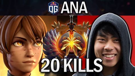 Og Ana Smurf Marci With 20 Kills No Merci Dota 2 Pro Gameplay Youtube