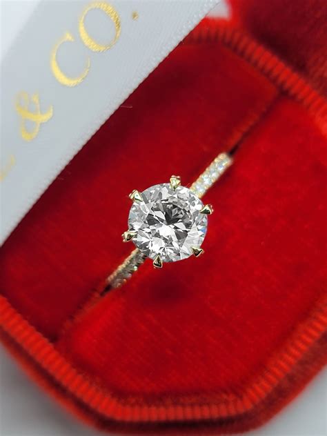 round diamond cut engagement ring 6