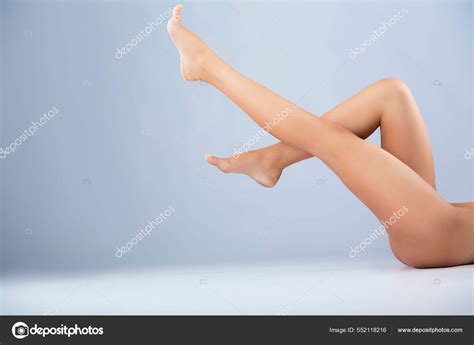 Her Legs Know No Limit Cropped Studio Shot Of A Naked Womans Legs Stock Photo PeopleImages