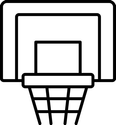 Basketball Hoop Vector Icon 19964788 Vector Art at Vecteezy