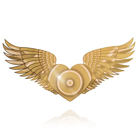 Sufi Symbol Heart With Wings