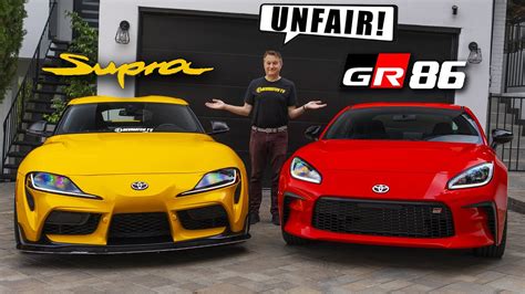 Toyota GR86 Vs Supra The Unfair Comparison YouTube