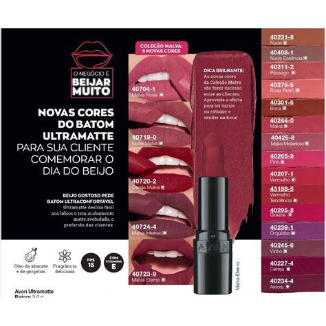 Batom Ultramatte Avon Escolha A Cor G Shopee Brasil