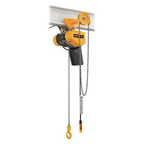 Harrington Electric Chain Hoist 2 000 Lb 15 Ft Geared Trolley 460V