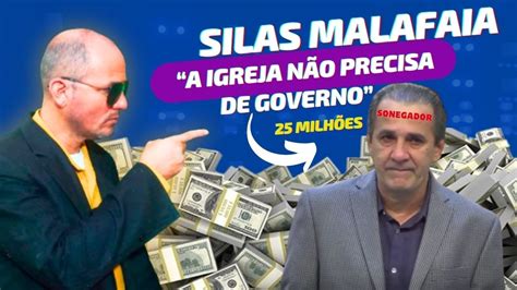 Silas Malafaia diz que igreja não precisa de governo Agora ele pagará