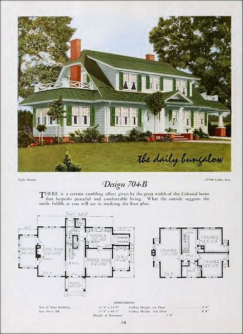 Vintage Dutch Colonial House Plans