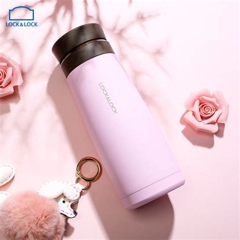 Locknlock Ml Macaron Hot And Cold Tumbler Screw Thermal Flask Pink Lazada Singapore