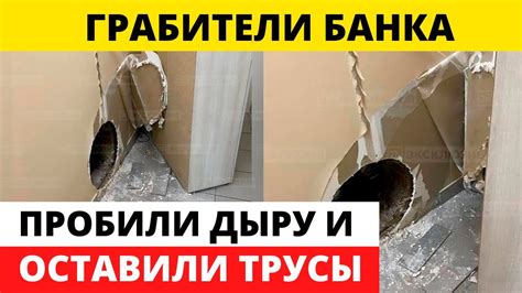 Оказавшись внутри банка, деньги воры не украли. Они взяли только ...