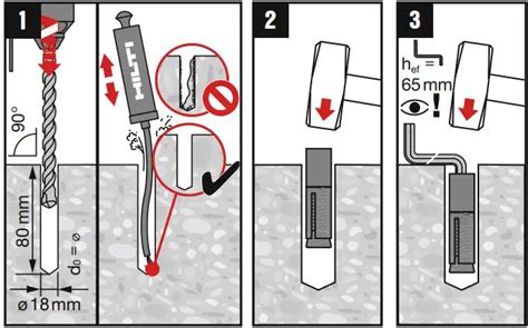 Hilti Hsl I Heavy Duty Wedge Anchor Instruction Manual