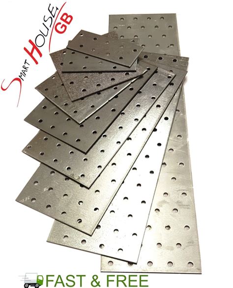 HEAVY DUTY Galvanised Steel Flat Mending Plate Bracket Repair Various