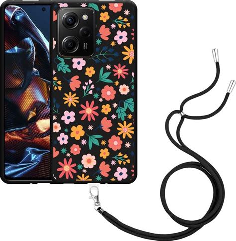 Cazy Hoesje Met Koord Zwart Geschikt Voor Poco X5 Pro Always Have