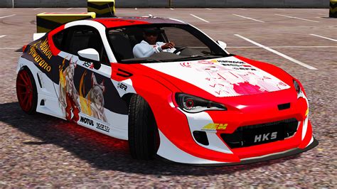 Subaru BRZ Rocket Bunny Itasha Livery GTA5 Mods