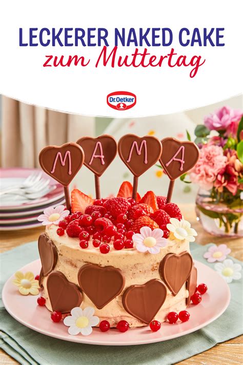 Naked Cake Muttertag Rezept Dr Oetker Recipe Birthday