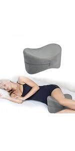 Essort Contour Knee Pillow For Side Sleepers Orthopedic Memory Foam