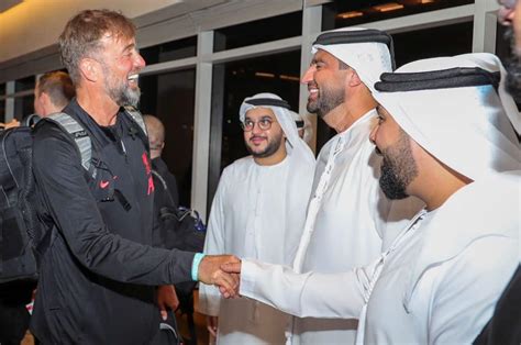 Jurgen Klopp Pictured As Liverpool Arrive For Dubai Training Camp