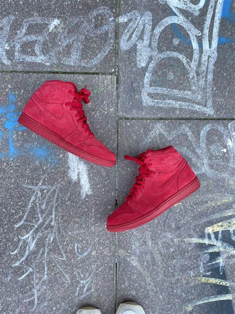 Nike Nike Air Jordan 1 High Red Suede 2016 | Grailed