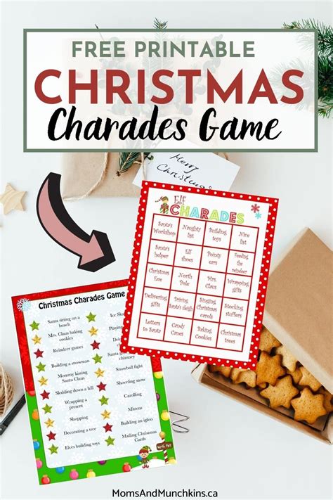 Christmas Charades Game - Moms & Munchkins