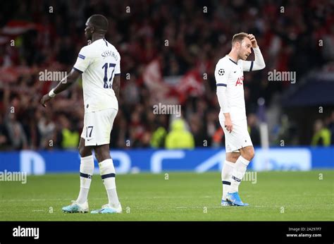 Tottenham Hotspur S Christian Eriksen Right Reacts After Bayern