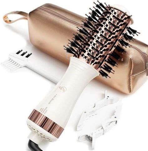 Travel Blow Dryer Brush In One Dual Voltage Mini Hot Air Brush Hair Trends Nano Titanium