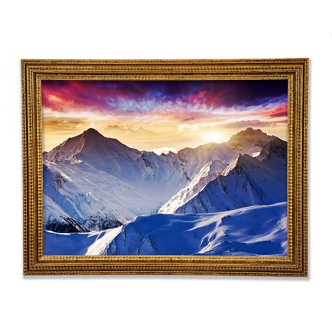 Bright Star Schneeberge 1 Einzelne Bilderrahmen Kunstdrucke Wayfair De