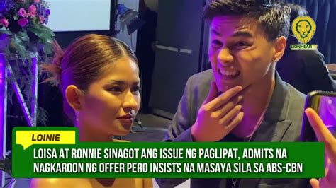 Loisa Andalio At Ronnie Alonte Sa Offer Ng Gma Network Sa Kanilang