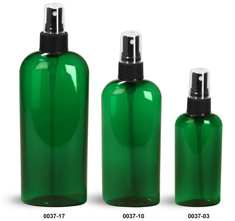 SKS Bottle Packaging Plastic Bottles Green PET Cosmo Oval Bottles