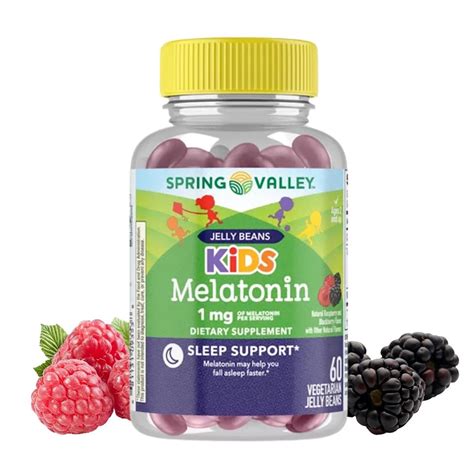 Melatonina Para Dormir Infantil - Melatonina Infantil 1mg - 60 Jelly Beans Spring Valley - RF Importados ...