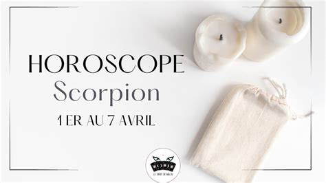 ♏ Scorpion ♏ Horoscope 🔮 Semaine Du 1er Au 7 Avril 2024 🔮 Youtube