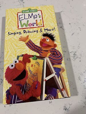 Elmo S World Singing Drawing More VHS 2000 Sesame Street Very