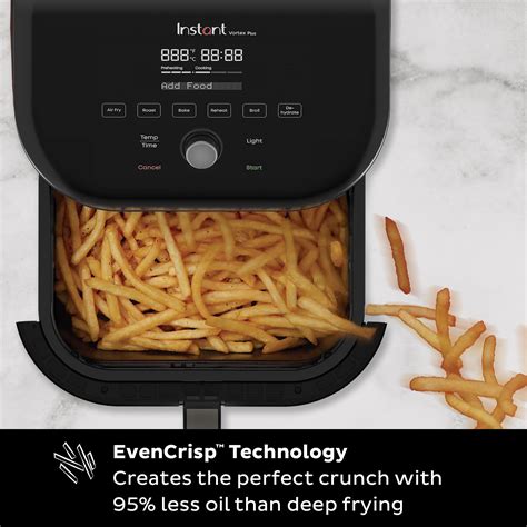 Instant Vortex Plus 6 Quart 6 In 1 Air Fryer With Clearcook™ Easy View Windows And Odorerase