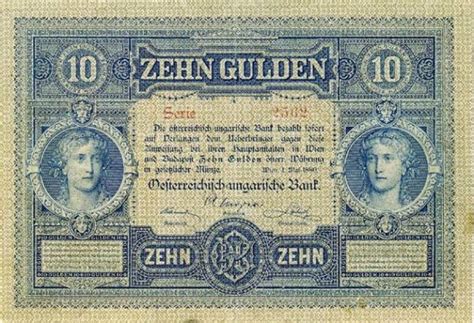 Banknoten Bis Gulden Kronen Banknoten Geldscheine