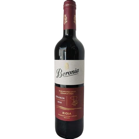 Comprar Vino Beronia Crianza 2018 Online Licorea