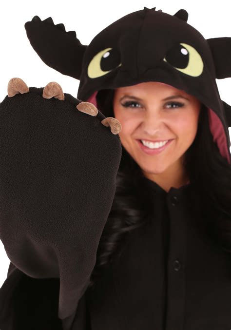 How to Train Your Dragon Toothless Kigurumi Costume for Adults