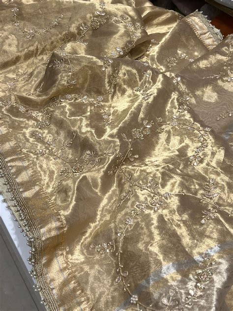 Handloom Tissue with Hand Embroidery – Mahavirs