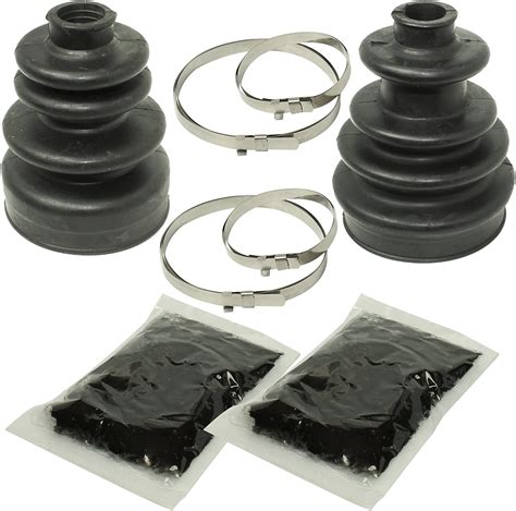 Caltric Front Axle Inner Outer Cv Boot Kits Compatible With Polaris Ranger 500 2x4