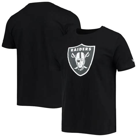 Mens Las Vegas Raiders New Era Black Team Logo T Shirt