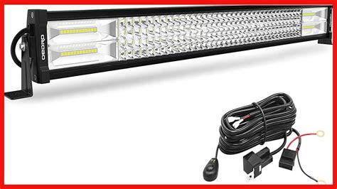 OEDRO LED Light Bar 30 Inch 768W 53760LM Straight Quad Row Spot Flood