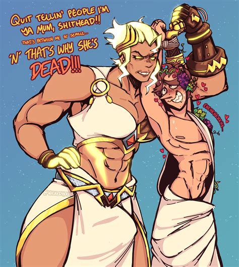 Rule 34 1boy 1futa Blush Boner Clothed Clothing Dialogue Dionysus Dominant Futanari Duo