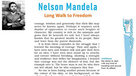 Class X Nelson Mandela Long Walk To Freedom Class Ncert English