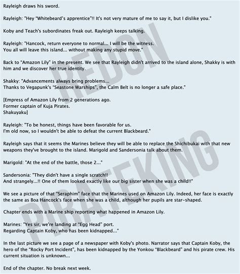 Kapitel 1059 - "Der Fall von Kapitän Corby" - One Piece Weekly Jump