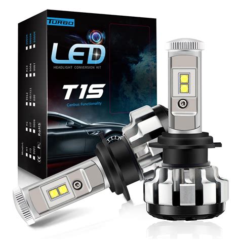 Auto T1s LED Headlights Bulbs Canbus 80W 8000lm Car LED Headlight H1 H3