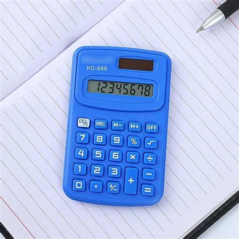 Calculadora de tamanho de bolso de 8 dígitos mini calculadora padrão