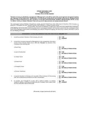 Fillable Online 2023 Proxy Statement And Notice Of Annual Shareholder