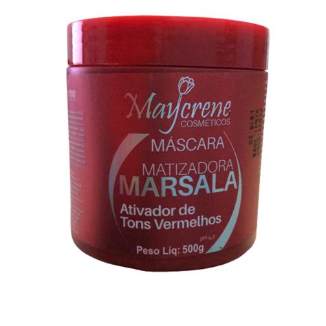 Máscara Matizadora Marsala Maycrene 500g Tonalizante Shopee Brasil